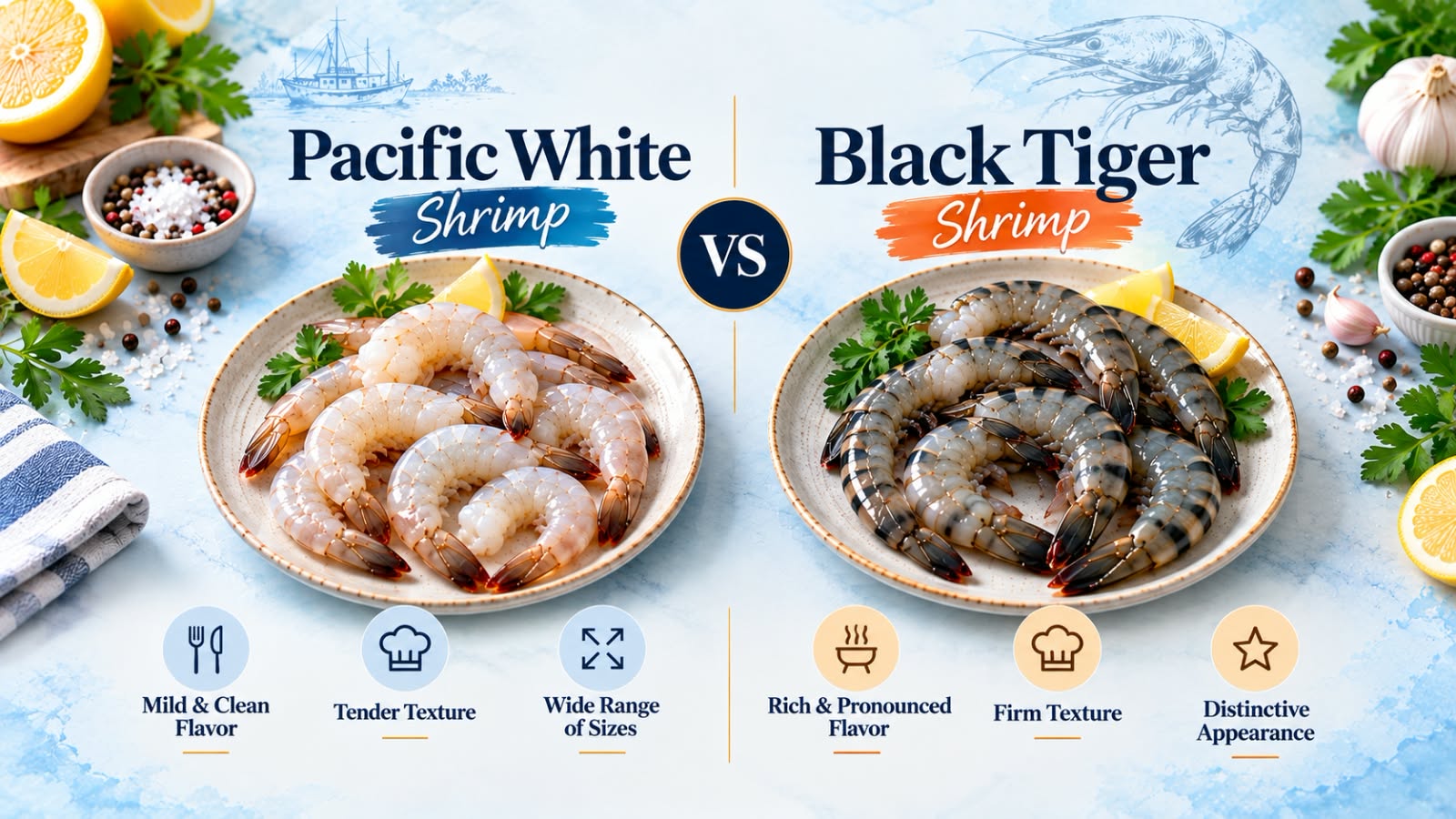 White Shrimp & Black Tiger: Discover the Difference